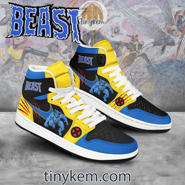Beast X-men Customized Air Jordan 1 High Top Shoes