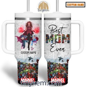 Best Mom Ever Marvel 40Oz Tumbler With Handle