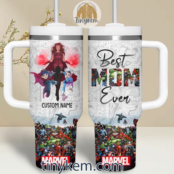 Best Mom Ever Marvel 40Oz Tumbler With Handle