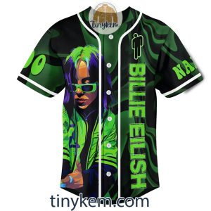 Billie Eilish Customized Baseball Jersey Hit Me Hard And Soft2B2 KNa86