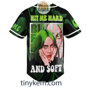 Billie Eilish Customized Baseball Jersey Hit Me Hard And Soft2B3 bPyIR