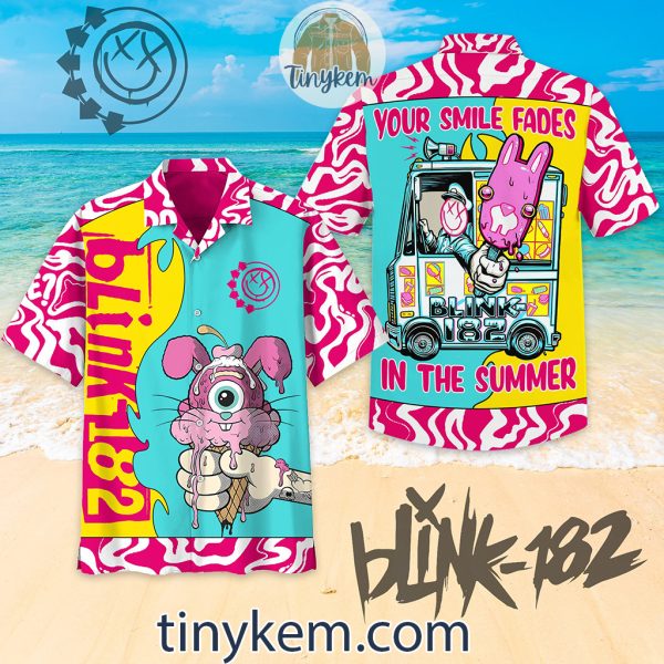 Blink-182 Hawaiian Shirt: Your Smile Fades In The Summer