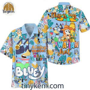 Bluey Cartoon Summer Hawaiian Shirt