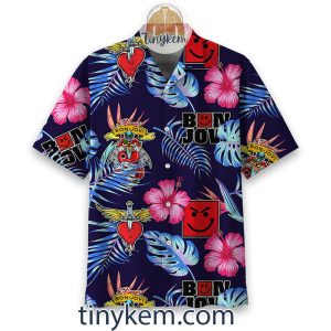 Bon Jovi Floral Summer Hawaiian Shirt2B2 xPIQP