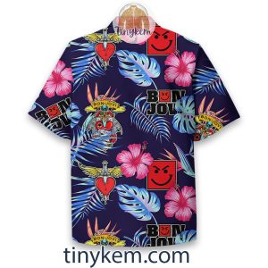 Bon Jovi Floral Summer Hawaiian Shirt2B3 hk1s5