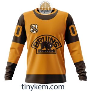 Boston Bruins Customized Hoodie Tshirt Sweatshirt With Heritage Design2B4 hixZo