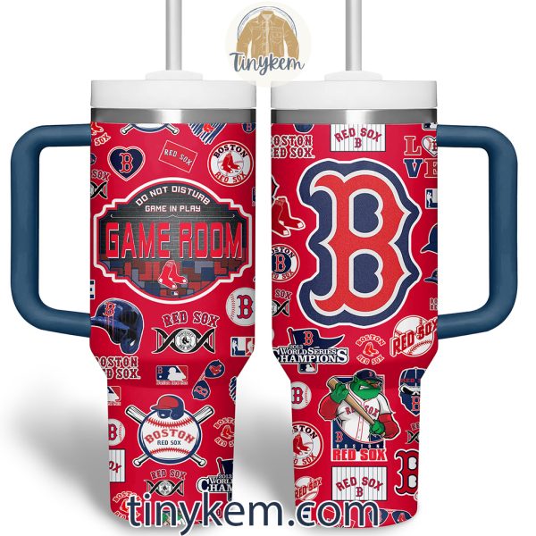 Boston Red Sox Customized 40 Oz Tumbler: Team Icons Bundle