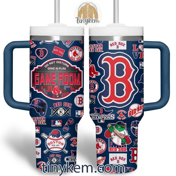 Boston Red Sox Customized 40 Oz Tumbler: Team Icons Bundle
