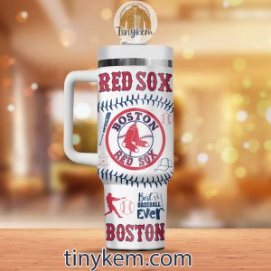 Boston Red Sox Customized 40Oz White Tumbler2B2 juthm