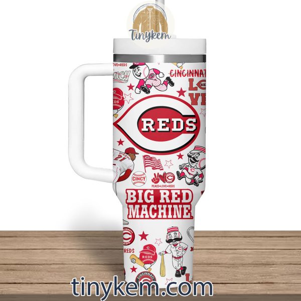 Cincinnati Reds Customized 40 Oz Tumbler: Big Red Machine