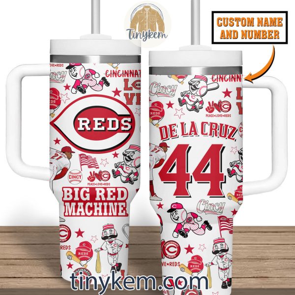 Cincinnati Reds Customized 40 Oz Tumbler: Big Red Machine