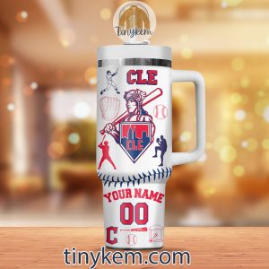 Cleveland Guardians Customized 40Oz White Tumbler2B3 LbT3W