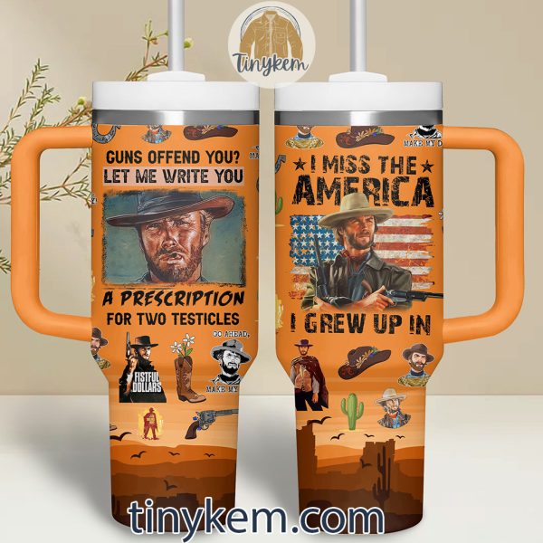 Clint Eastwood 40Oz Tumbler With Handle