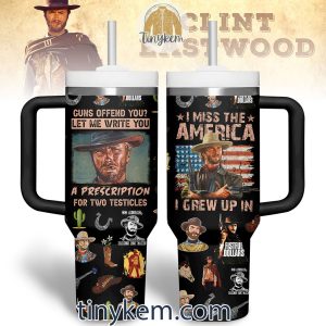 Clint Eastwood 40Oz Tumbler With Handle2B4 HvZ5I