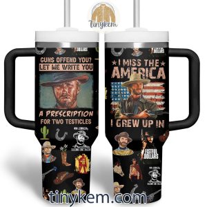 Clint Eastwood 40Oz Tumbler With Handle2B6 LXTeD