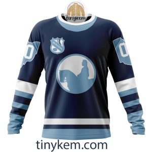 Columbus Blue Jackets Customized Hoodie Tshirt Sweatshirt With Heritage Design2B4 hleE2