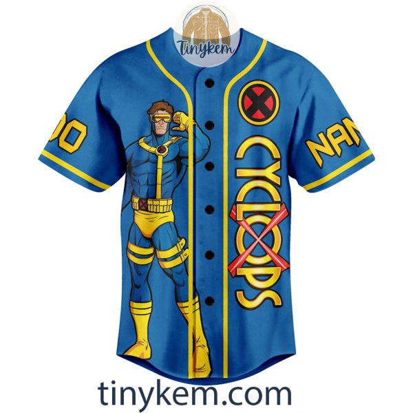 Cyclops X-men Customized Baseball Jersey