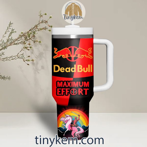 Deadpool 40 Oz Tumbler: Deadbull Maximum Effort