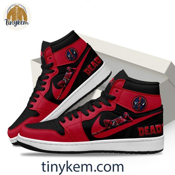 Deadpool Air Jordan 1 Red High Top Sneakers