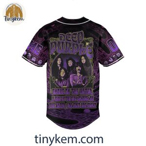 Deep Purple Custom Baseball Jersey Smoke on Water A Fire In The Sky On The Water 3 eTd0t