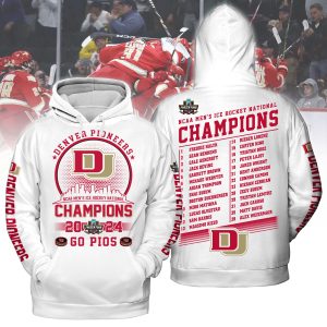 Denver Pioneers NCAA Hockey Champions 2024 Tshirt Hoodie Sweatshirt2B3 vIFOq