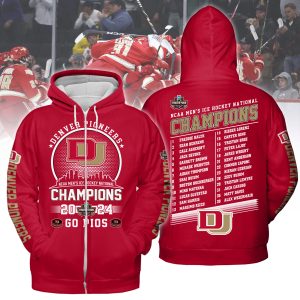 Denver Pioneers NCAA Hockey Champions 2024 Tshirt Hoodie Sweatshirt2B7 W2hKJ