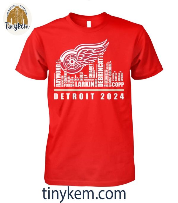 Detroit Red Wings 2024 Roster Shirt
