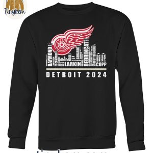 Detroit Red Wings 2024 Roster Shirt 3 5RRe5