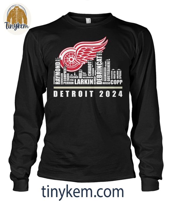 Detroit Red Wings 2024 Roster Shirt
