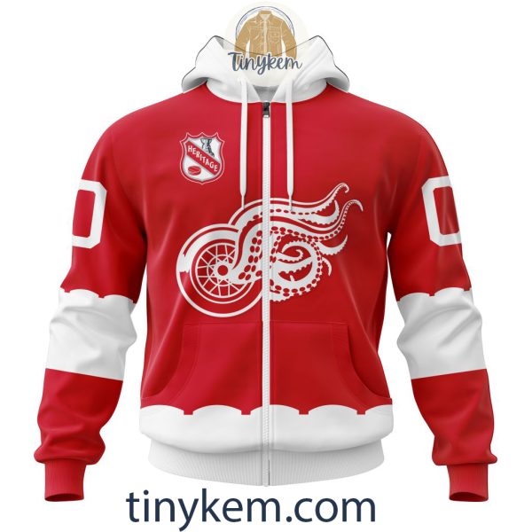 Detroit Red Wings Customized Hoodie, Tshirt, Sweatshirt With Heritage Design