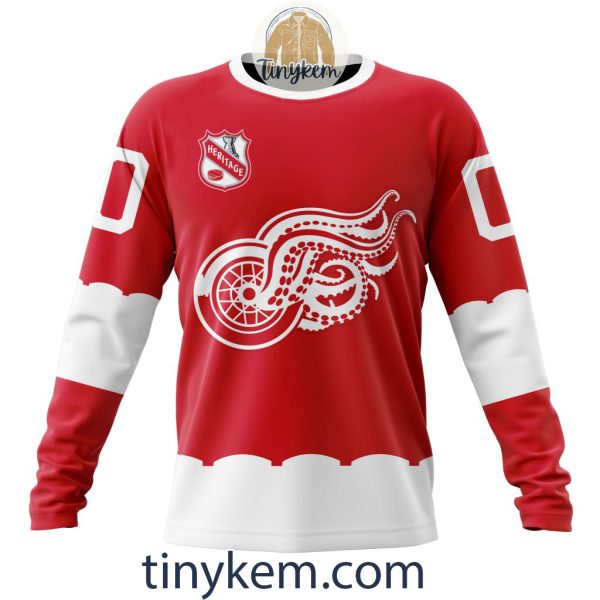 Detroit Red Wings Customized Hoodie, Tshirt, Sweatshirt With Heritage Design