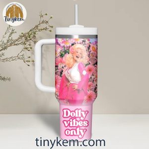 Dolly Parton 40Oz Pink Tumbler With Handle 2 sRmAO
