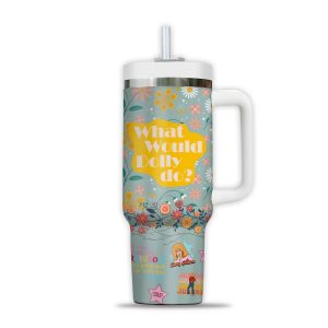 Dolly Parton Floral Customized 40Oz Tumbler Gift for Grandma2B3 tLt0d