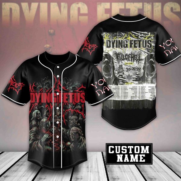 Dying Fetus Customized Baseball Jersey