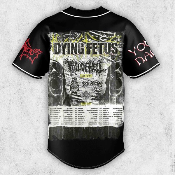 Dying Fetus Customized Baseball Jersey