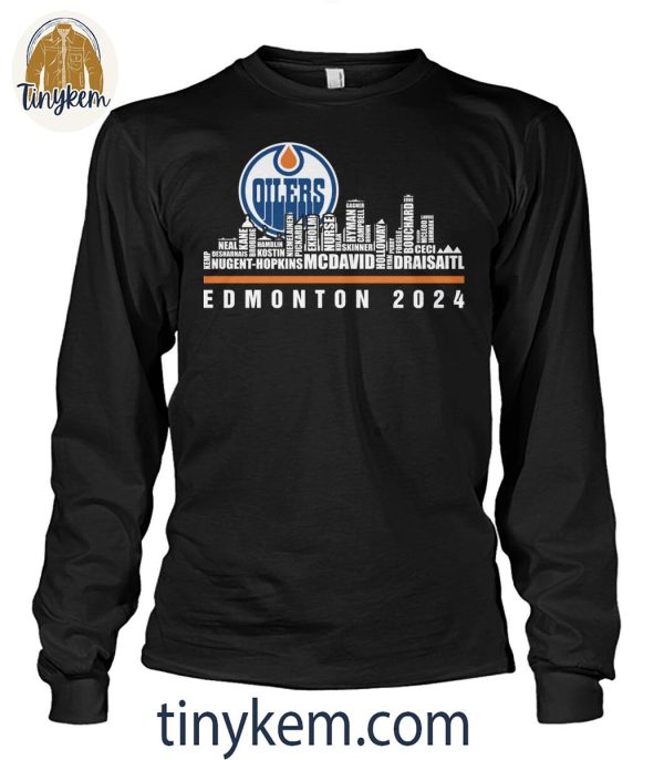 Edmonton Oilers 2024 Roster Shirt