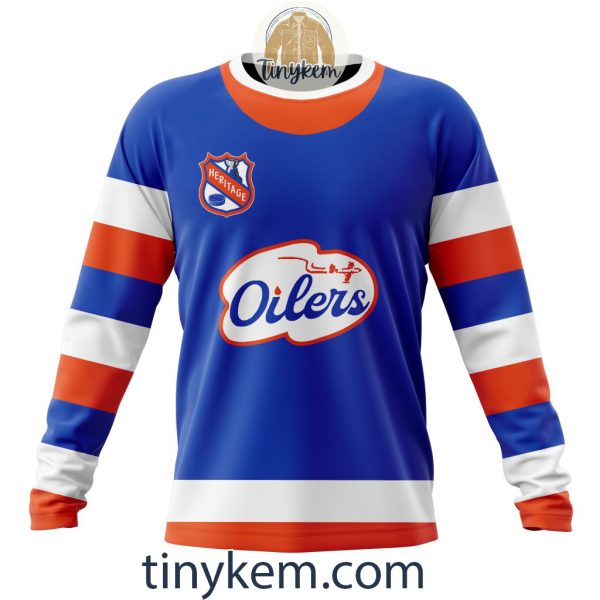 Edmonton Oilers Customized Hoodie, Tshirt, Sweatshirt With Heritage Design