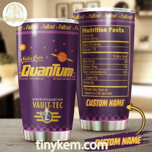 Fallout Game Nutrition Facts Customized 20oz Tumbler