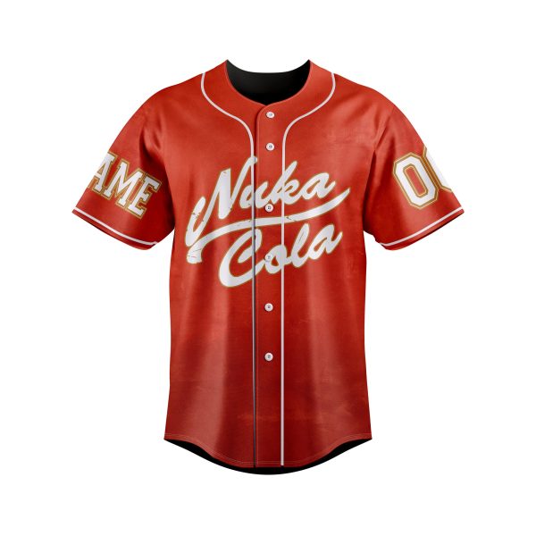 Fallout Nuka-Cola Red Customized Baseball Jersey