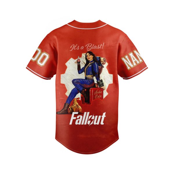 Fallout Nuka-Cola Red Customized Baseball Jersey