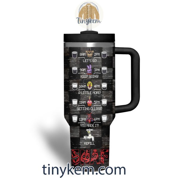 Five Nights at Freddy Customized 40Oz Tumbler With Handle