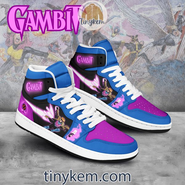 Gambit X-men Customized Air Jordan 1 High Top Shoes