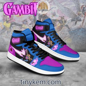 Gambit X men Customized Air Jordan 1 High Top Shoes2B3 MpEKx