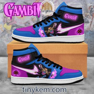 Gambit X men Customized Air Jordan 1 High Top Shoes2B4 uiiJN