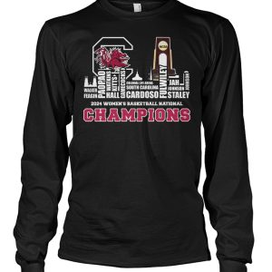 Gamecocks 2024 Roster With NCAA Champions Trophy Cup Shirt2B4 iErxy