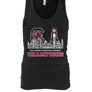 Gamecocks 2024 Roster With NCAA Champions Trophy Cup Shirt2B5 tng3T