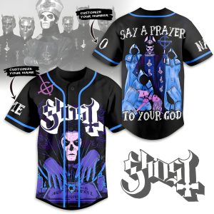 Ghost band Customized Baseball Jersey: Say A Prayer To Your God