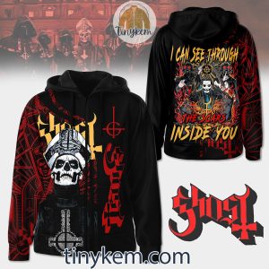 Ghost band Zipper Hoodie: I Can See Through The Scars Inside You
