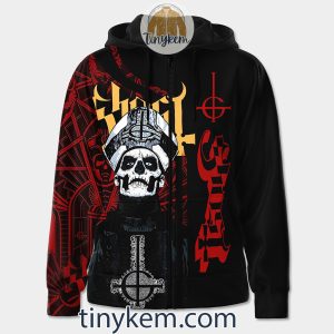 Ghost band Zipper Hoodie: I Can See Through The Scars Inside You