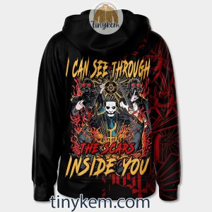 Ghost band Zipper Hoodie I Can See Through The Scars Inside You2B3 gOipw